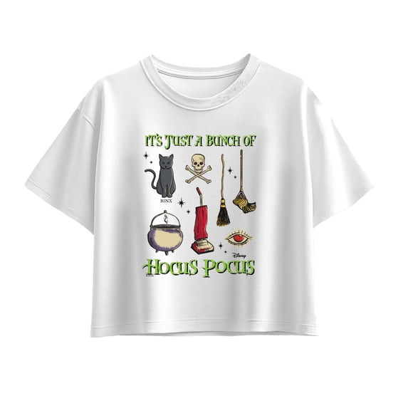 Hocus Pocus - Bunch Of Hocus Pocus Girls' Short Sleeve Boxy Graphic T-Shirt