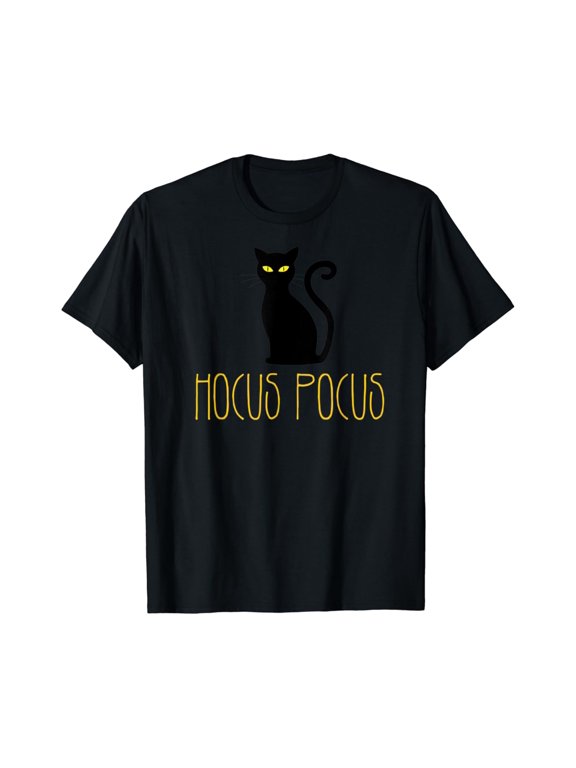 Hocus Pocus Cat Ghost Halloween Casual Look For Everyday Moments T-Shirt, Size S-5XL