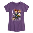 thumbnail image 1 of Hocus Pocus - Celestial Art Nouveau Girls' Fitted Short Sleeve Graphic T-Shirt, 1 of 4