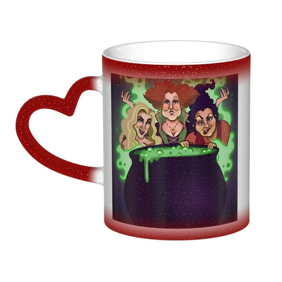 Hocus Pocus Color Changing Mug In The Sky Colour Changing Mug Print Ceramic Mug Tea Cup 11 Ounce - Gifts For Home Office Coffee Birthday Gift