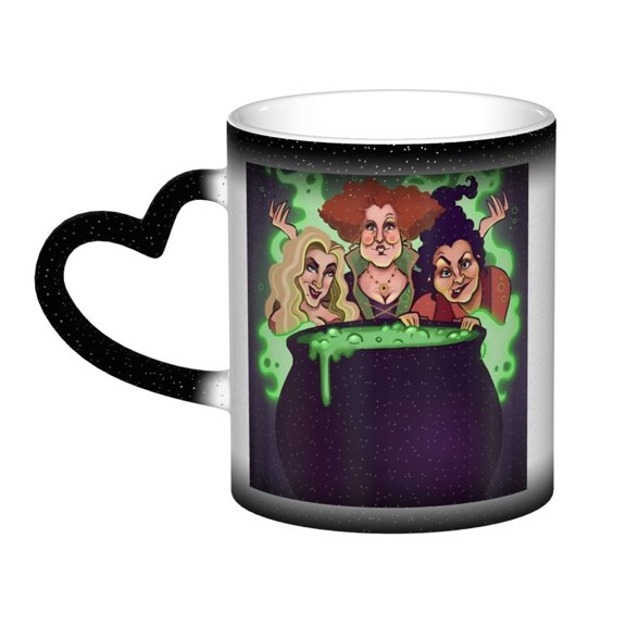 Hocus Pocus Color Changing Mug In The Sky Colour Changing Mug Print Ceramic Mug Tea Cup 11 Ounce - Gifts For Home Office Coffee Birthday Gift