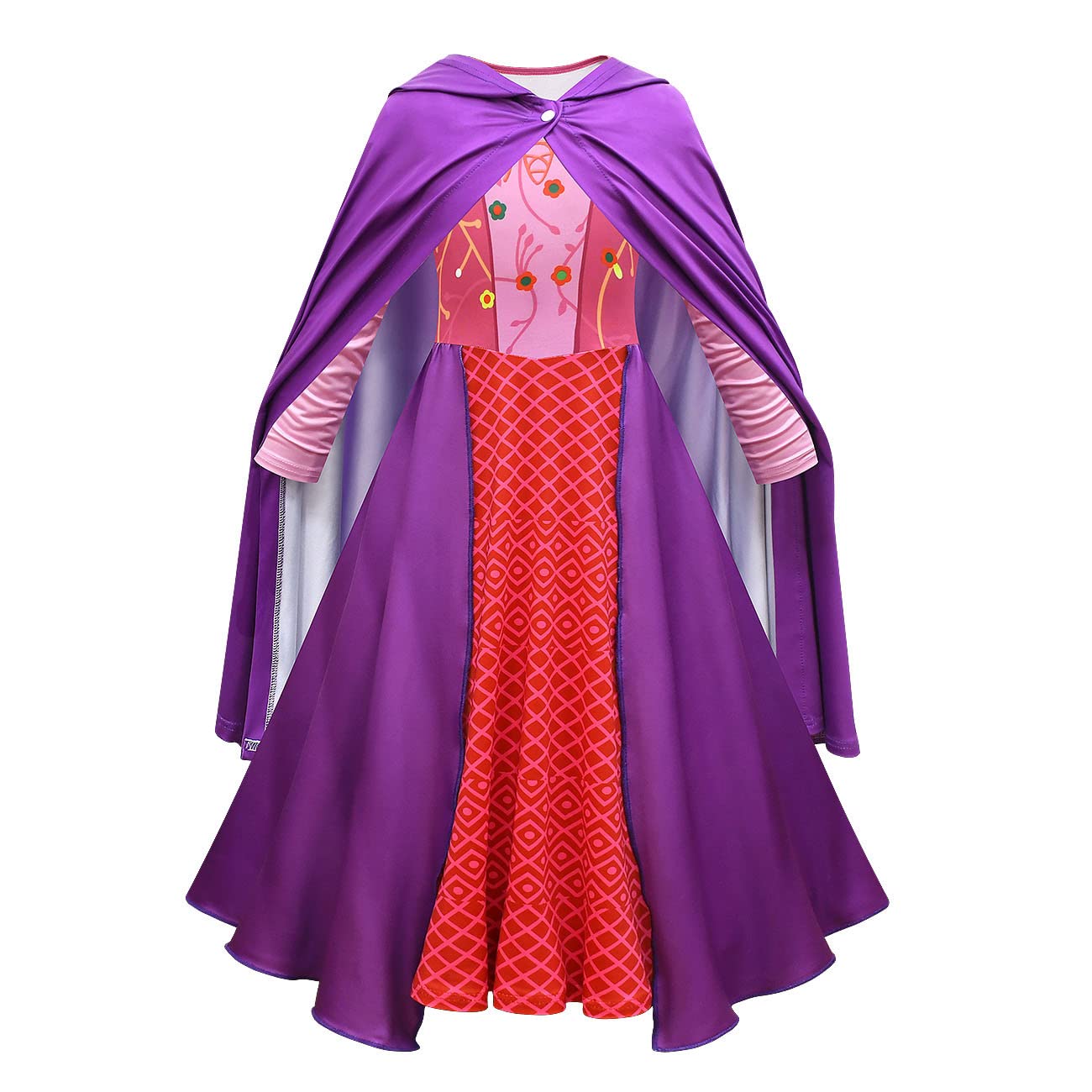 Hocus Pocus Costumes Set,Sanderson Sisters Cosplay Clothing for Girls Halloween Party Dress Up