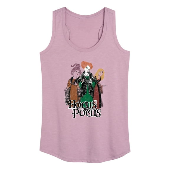 Hocus Pocus - Distressed Character Art - Women's Racerback Tank Top