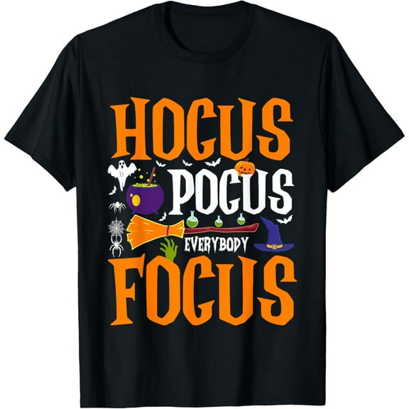 Hocus Pocus Everybody Focus Shirt Halloween Costume Funny T-Shirt