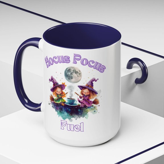 Hocus Pocus Fuel Coffee Mug: Halloween Witches Brew Ceramic Cup
