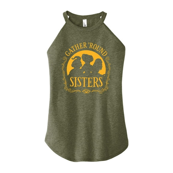 Hocus Pocus - Gather 'Round Sisters - Juniors High Neck Tank Top