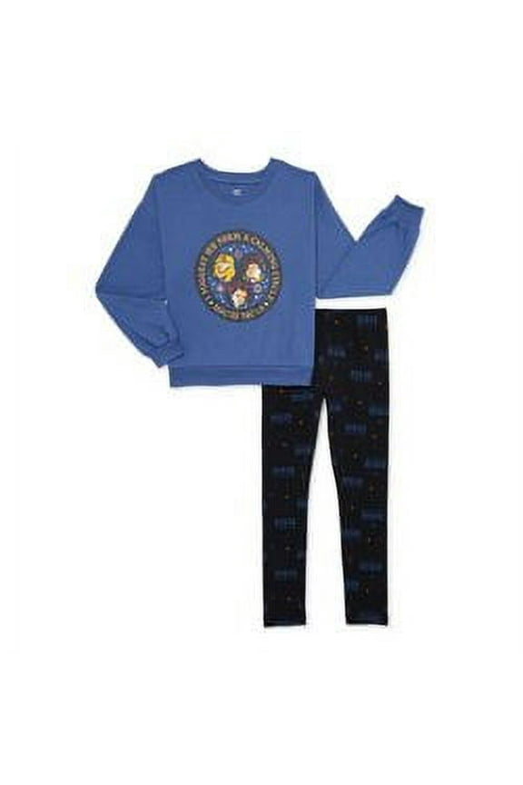 Girls Halloween Crewneck Pullover and Legging Set, 2 Piece, Sizes 4-12