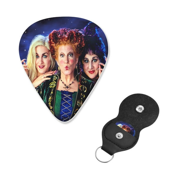 Hocus Pocus Guitar Picks - Guitar Accessories - Acoustic, Electric, Bass Guitar Picks - Natural Feel, Warm Tone - Assorted Styles, Medium 0.70mm, 6 Pack