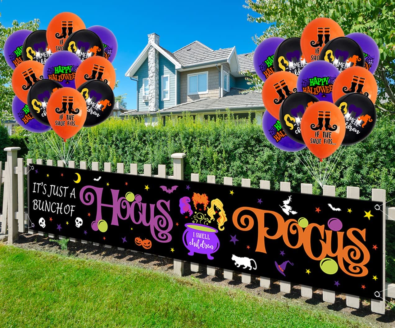 Hocus Pocus Halloween Yard Sign Banner Outdoor Party Decorations