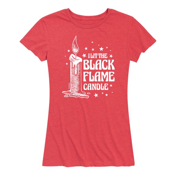 Hocus Pocus - I Lit Blame Flame Candle - Women's Short Sleeve Graphic T-Shirt