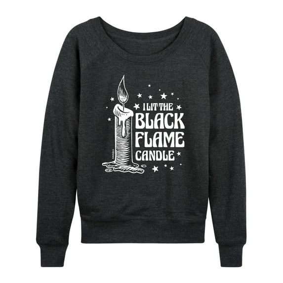 Hocus Pocus - I Lit The Black Flame Candle - Women's Lightweight French Terry Long Sleeve Shirt