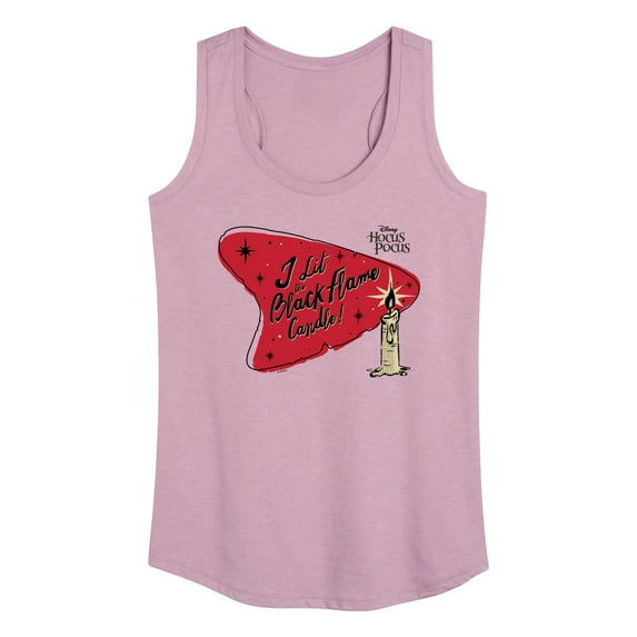 Hocus Pocus - I Lit The Black Flame Circle - Women's Racerback Tank Top