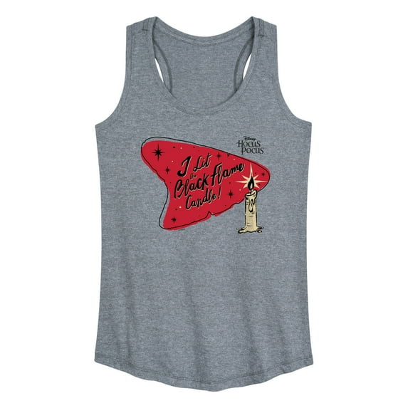 Hocus Pocus - I Lit The Black Flame Circle - Women's Racerback Tank Top