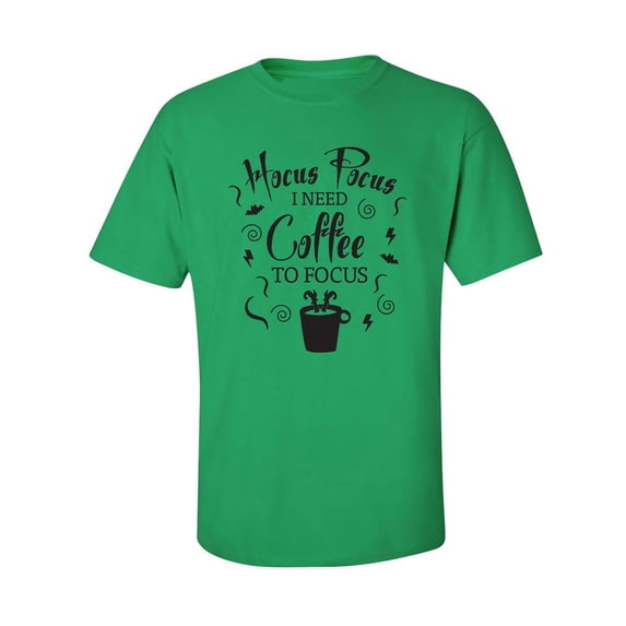 Hocus Pocus I Need Coffee Adult Short Sleeve T-shirt