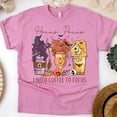thumbnail image 1 of Hocus Pocus I Need Coffee To Focus Graphic Tee | Funny Witchy Coffee Shirt for Women, Azalea, Size 2XL, 1 of 6