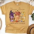 thumbnail image 1 of Hocus Pocus I Need Coffee To Focus Graphic Tee | Funny Witchy Coffee Shirt for Women, Gold, Size M, 1 of 6