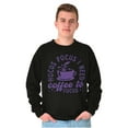 thumbnail image 1 of Hocus Pocus I Need Coffee to Focus Unisex Plus Fleece Graphic Sweatshirt Brisco Brands 5X, 1 of 6