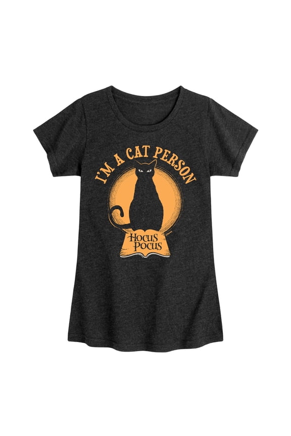 - I'm A Cat Person - Youth Girls Short Sleeve Graphic T-Shirt
