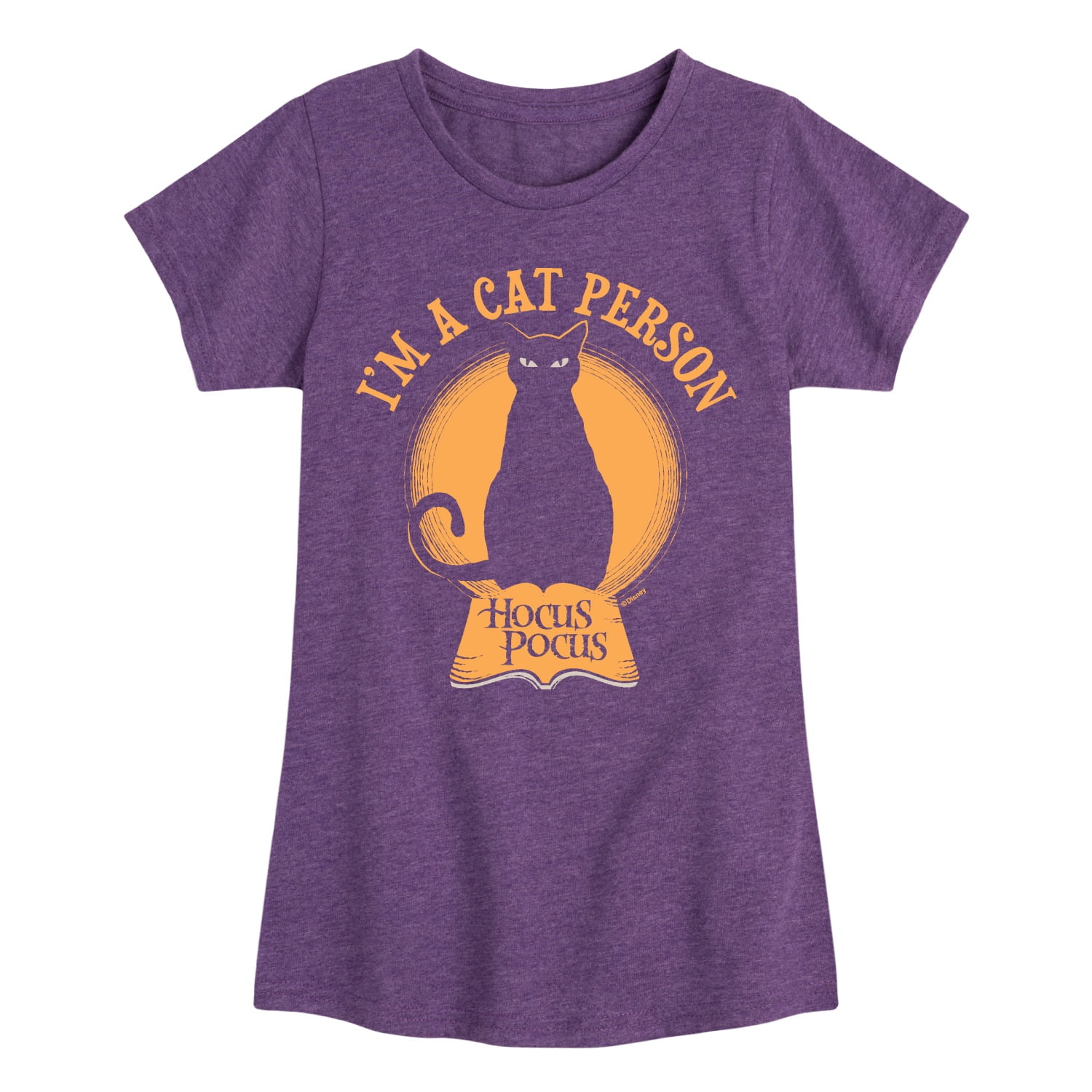 Hocus Pocus - I'm A Cat Person - Youth Girls Short Sleeve Graphic T ...