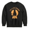 thumbnail image 1 of Hocus Pocus - I'm a Cat Person - Youth Crewneck Fleece Sweatshirt, 1 of 5