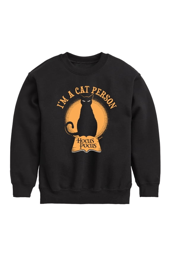 - I'm a Cat Person - Youth Crewneck Fleece Sweatshirt