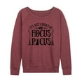 thumbnail image 1 of Hocus Pocus - Just a Bunch of Hocus Pocus - Women's Lightweight French Terry Long Sleeve Shirt, 1 of 5