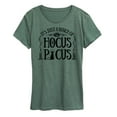 thumbnail image 1 of Disney's Hocus Pocus Women's Bunch Of Hocus Pocus Graphic Tee Color: Green Size: XX LARGE, 1 of 6