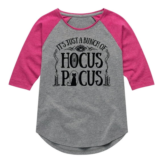 Hocus Pocus - Just a Bunch of Hocus Pocus - Youth Girls Raglan Graphic T-Shirt