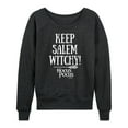 thumbnail image 1 of Hocus Pocus - Keep Salem Witchy - Women's Lightweight French Terry Long Sleeve Shirt, 1 of 5