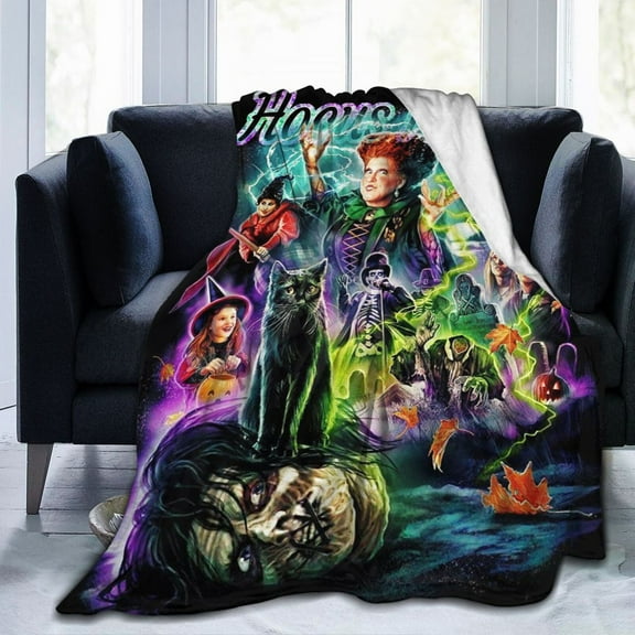 Hocus Pocus Kids Adults Ultra-Soft Micro Fleece Blanket Throw All Season Fuzzy Lightweight Throw Blankets For Office Company Home Couch Bed Sofa 80"X60"