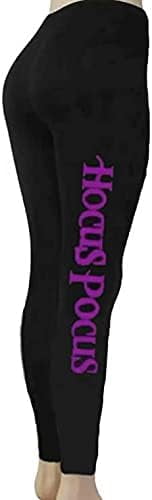 VINYL CREATIONS Hocus Pocus Leggings Halloween Party Casual Slim-Leg Ankle Mid Leggings