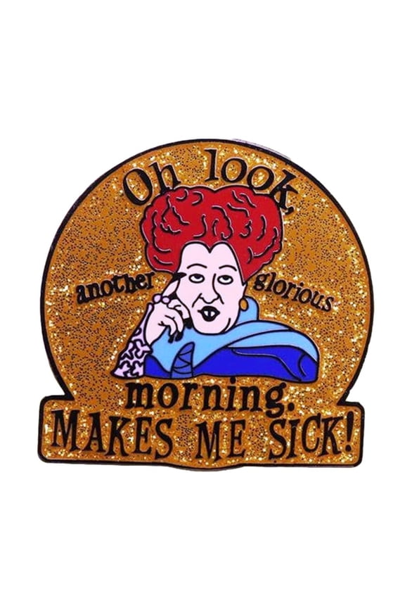 Oh Look 1.5 Inches Tall Enamel Metal Pin