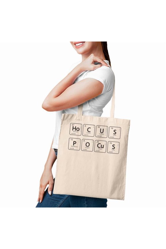 Hocus Pocus Periodic Table Elements Halloween Tote Bag