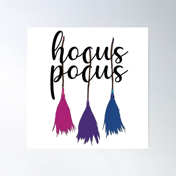 Hocus Pocus Poster Wall Art, Modern Wall Decor For Living Room Bedroom, 24x24 UNFRAMED