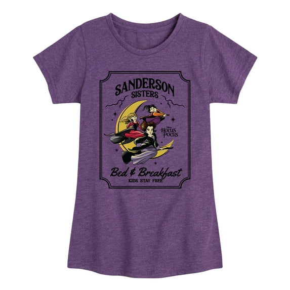 Hocus Pocus - Sanderson Bed Breakfast Sign - Toddler And Youth Girls Short Sleeve Graphic T-Shirt