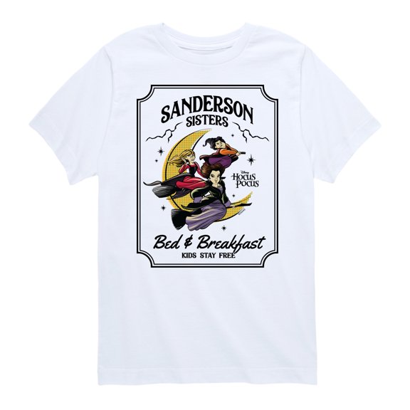 Hocus Pocus - Sanderson Bed Breakfast Sign - Youth Short Sleeve Graphic T-Shirt