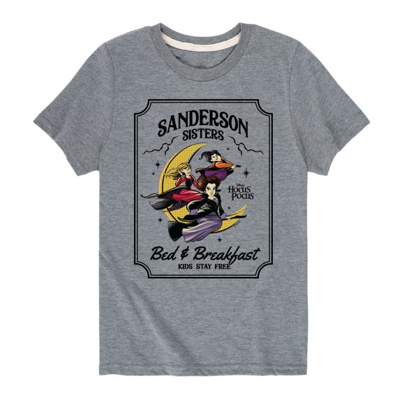 Hocus Pocus - Sanderson Bed Breakfast Sign - Youth Short Sleeve Graphic T-Shirt