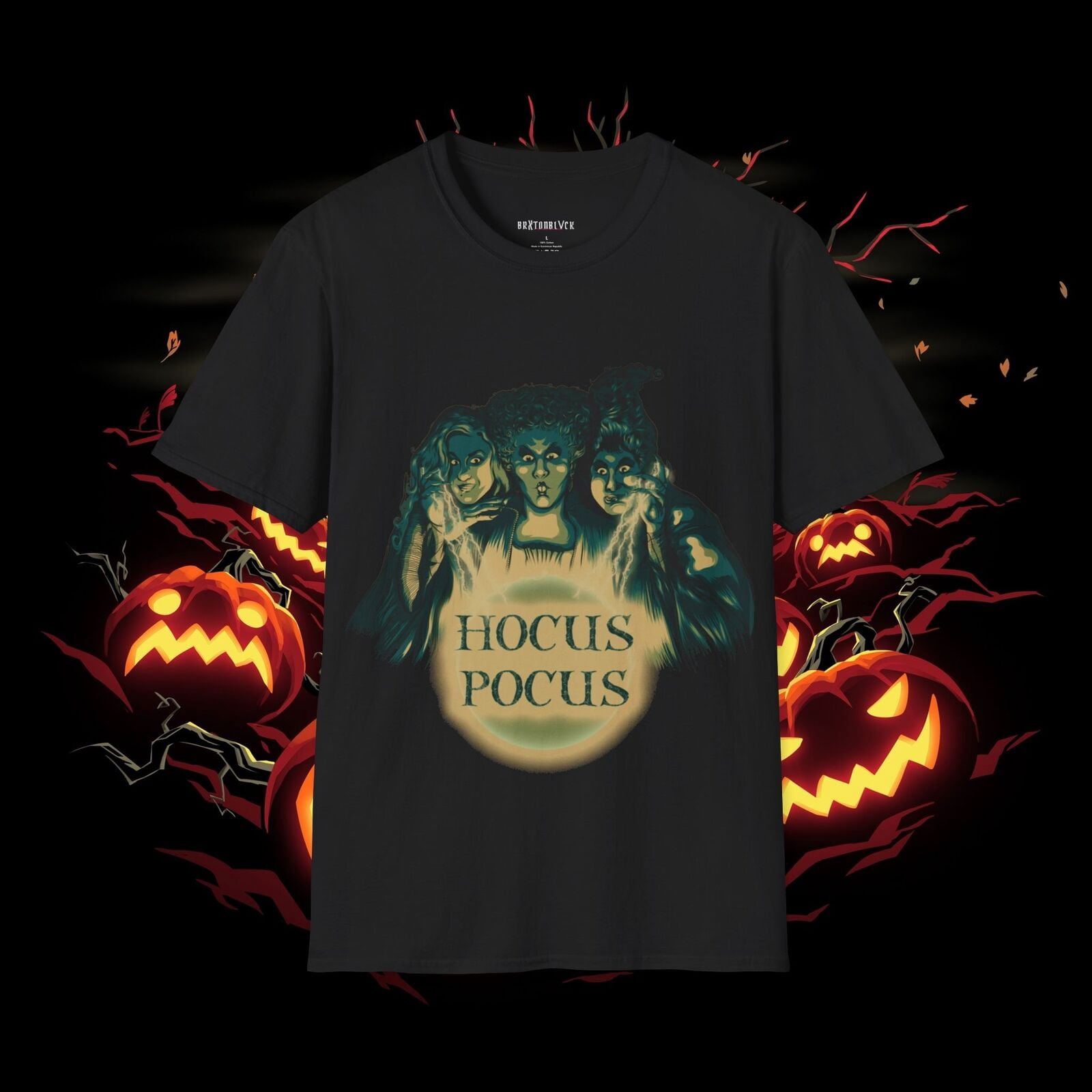 T-shirt Halloween Sanderson Sisters - Film D'horreur Gothique, Coton, Manches Courtes - Neuf Avec étiquette
