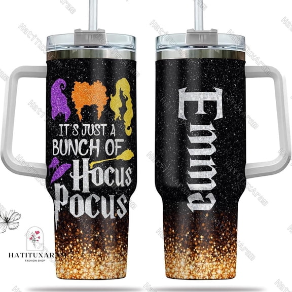Hocus Pocus Sanderson Witches Halloween 40OZ Tumbler, Women Witchy Tumbler, Hocus Pocus Tumbler, Disney Sister Tumbler, Fall Tumbler