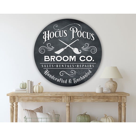 Hocus Pocus Sign Porch Sign Halloween Decor Halloween Home Decor Halloween Wall Art Witch Halloween Signs Metal Sign Witch DecorSize: 12 x 12 inch