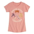 thumbnail image 1 of Hocus Pocus - Sistas Stick Together - Toddler And Youth Girls Short Sleeve Graphic T-Shirt, 1 of 5