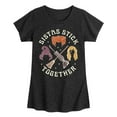 thumbnail image 1 of Hocus Pocus - Sistas Stick Together - Toddler And Youth Girls Short Sleeve Graphic T-Shirt, 1 of 5