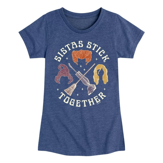 Hocus Pocus - Sistas Stick Together - Toddler And Youth Girls Short Sleeve Graphic T-Shirt