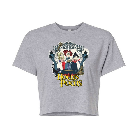 Hocus Pocus - Spell Casting - Juniors Cropped Cotton Blend T-Shirt
