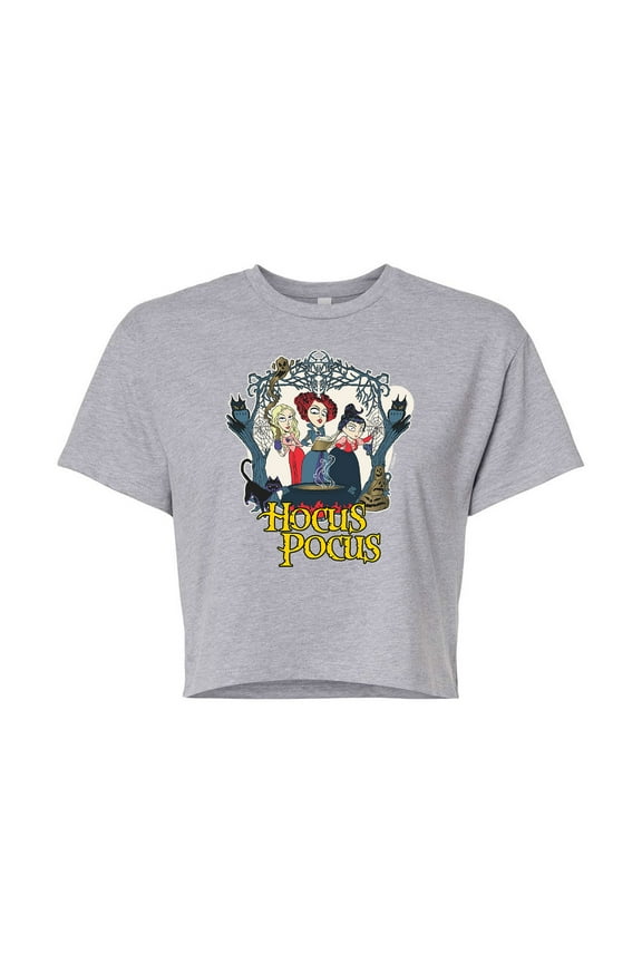 - Spell Casting - Juniors Cropped Cotton Blend T-Shirt