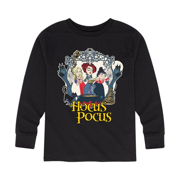 Hocus Pocus Spells - Youth Long Sleeve Graphic T-Shirt