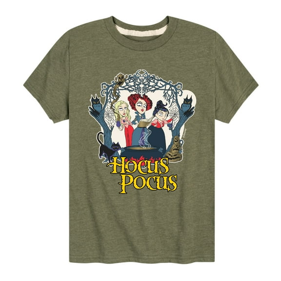 Hocus Pocus Spells - Youth Short Sleeve Graphic T-Shirt