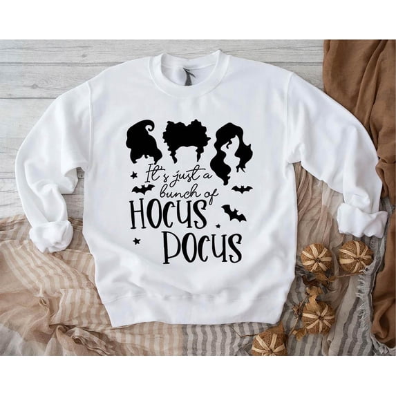 Hocus Pocus Sweatshirt: Witches Silhouette - Cozy Fall Pullover SWEATSHIRT All Size S-5XL