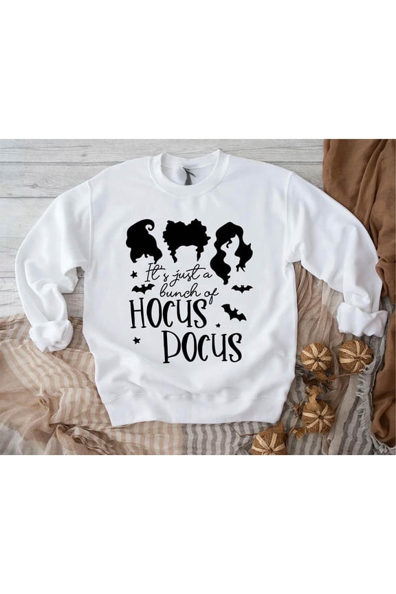 Hocus Pocus Sweatshirt: Witches Silhouette - Cozy Fall Pullover TSHIRT All Size S-5XL