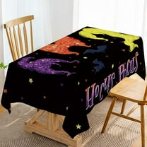 Hocus Pocus Table Cloth for Halloween Party Decoration I Smell Children Decor Dining Room Home Kitchen Table Cover-60×84inch